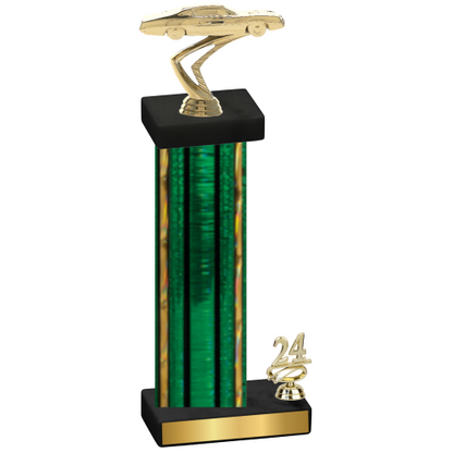 Accented Single Green Glacier Year Cars Trophy