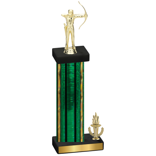 Accented Single Green Glacier Victory Archery Trophy