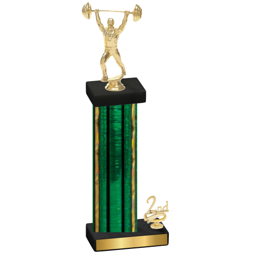 Accented Single Green Glacier Second Place Weights Trophy