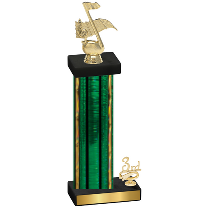 Accented Single Green Glacier Third Place Music Trophy