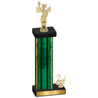 Accented Single Green Glacier Second Place Academics Trophy