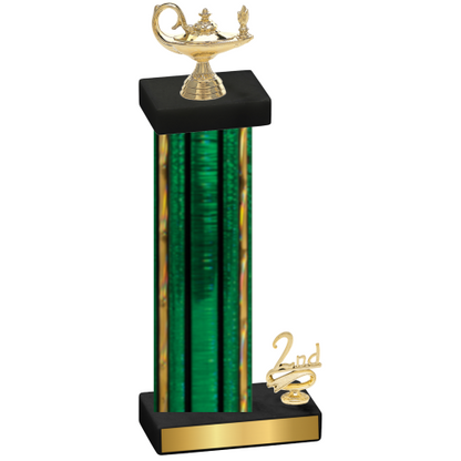 Accented Single Green Glacier Second Place Academics Trophy