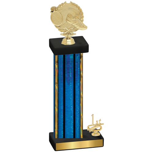 Accented Single Blue Glacier First Place Running Trophy