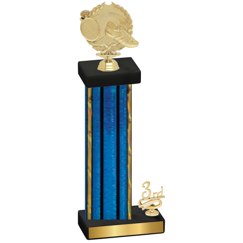 Accented Single Blue Glacier Third Place Running Trophy