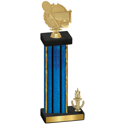 Accented Single Blue Glacier Victory Tennis Trophy