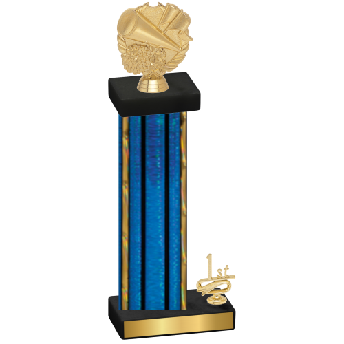 Accented Single Blue Glacier First Place Cheerleading Trophy