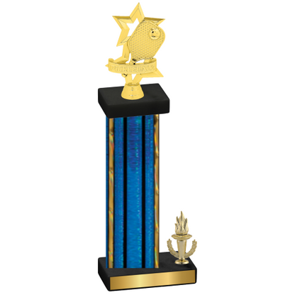 Accented Single Blue Glacier Victory Pickleball Trophy