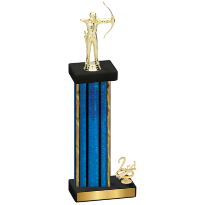 Accented Single Blue Glacier Second Place Archery Trophy