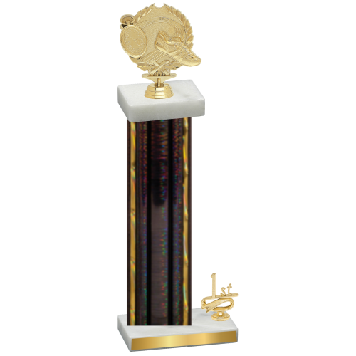 Accented Single Black Glacier First Place Running Trophy