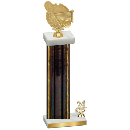 Accented Single Black Glacier Year Tennis Trophy