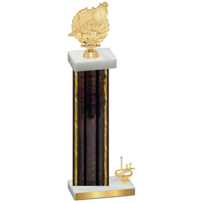 Accented Single Black Glacier First Place Swimming Trophy