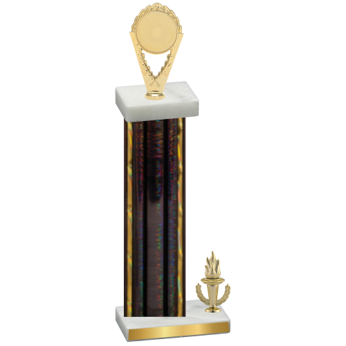 Accented Single Black Glacier Victory Insert Trophy