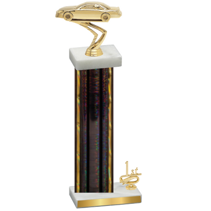 Accented Single Black Glacier First Place Cars Trophy