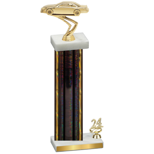 Accented Single Black Glacier Year Cars Trophy