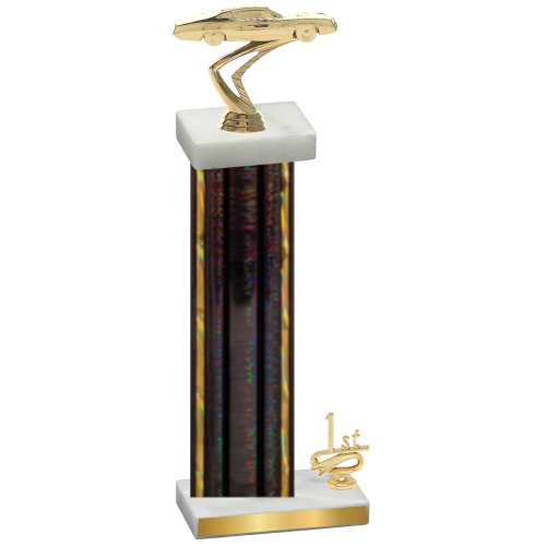 Accented Single Black Glacier First Place Cars Trophy