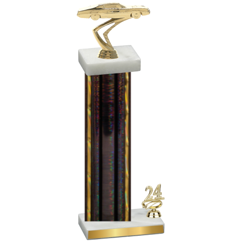 Accented Single Black Glacier Year Cars Trophy