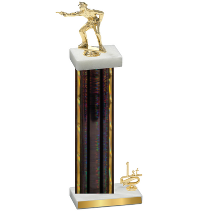 Accented Single Black Glacier First Place Shooter Trophy