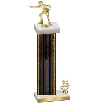 Accented Single Black Glacier Year Shooter Trophy