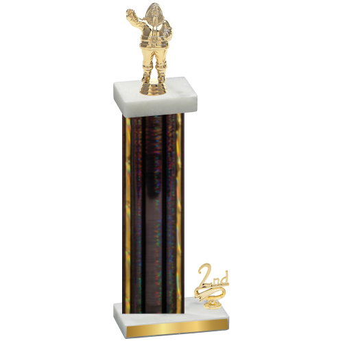 Accented Single Black Glacier Second Place Holiday Trophy