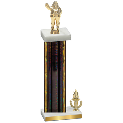 Accented Single Black Glacier Victory Holiday Trophy