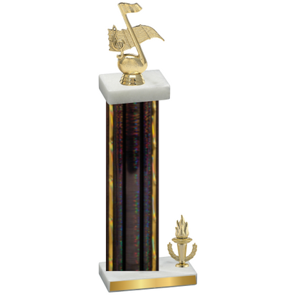 Accented Single Black Glacier Victory Music Trophy