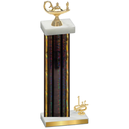 Accented Single Black Glacier First Place Academics Trophy