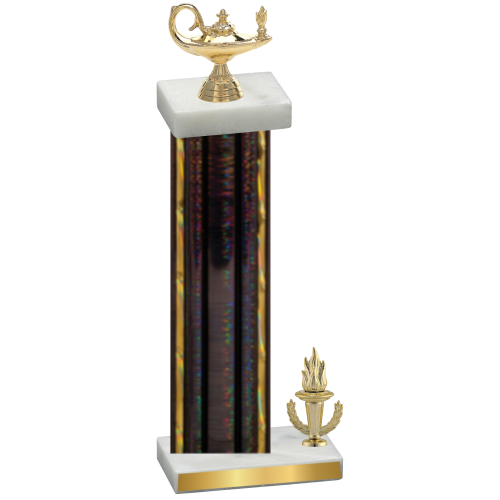 Accented Single Black Glacier Victory Academics Trophy