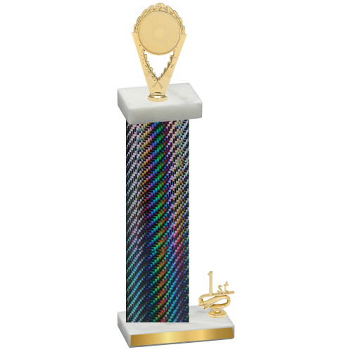 Accented Single Black Carbon Fiber First Place Insert Trophy