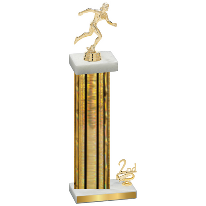 Accented Single Gold Glacier Second Place Running Trophy