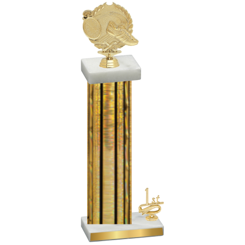 Accented Single Gold Glacier First Place Running Trophy