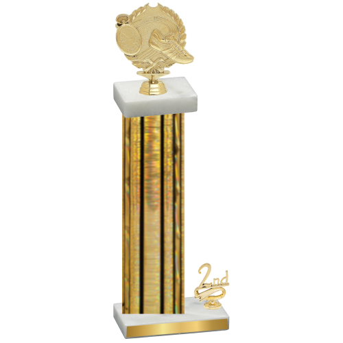 Accented Single Gold Glacier Second Place Running Trophy