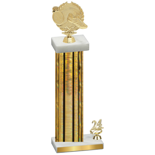 Accented Single Gold Glacier Year Running Trophy