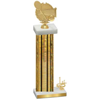 Accented Single Gold Glacier First Place Tennis Trophy