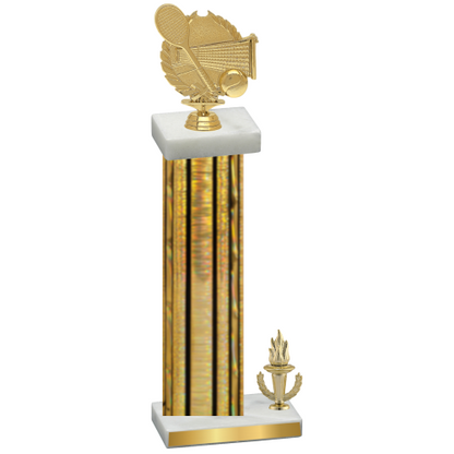 Accented Single Gold Glacier Victory Tennis Trophy