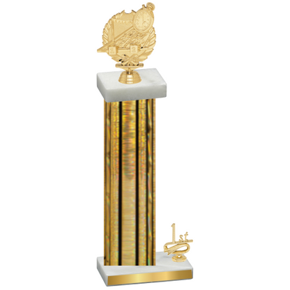 Accented Single Gold Glacier First Place Swimming Trophy