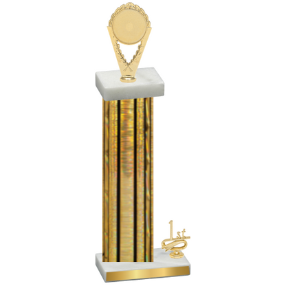 Accented Single Gold Glacier First Place Insert Trophy