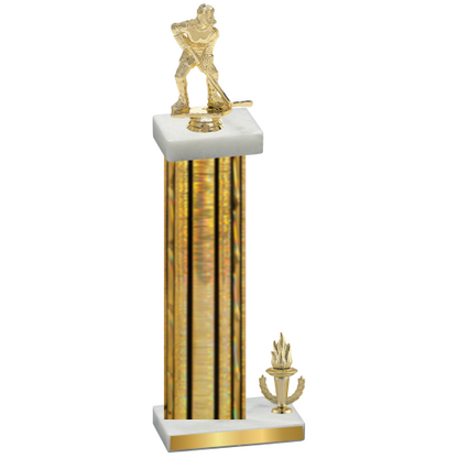 Accented Single Gold Glacier Victory Hockey Trophy