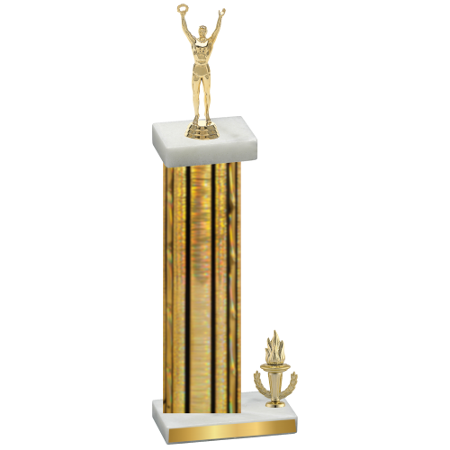 Accented Single Gold Glacier Victory Victory Trophy