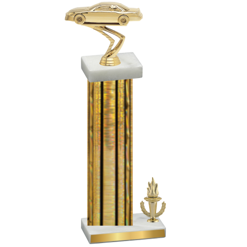 Accented Single Gold Glacier Victory Cars Trophy