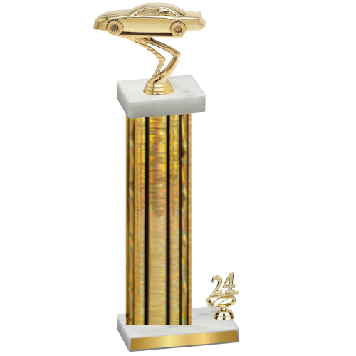 Accented Single Gold Glacier Year Cars Trophy