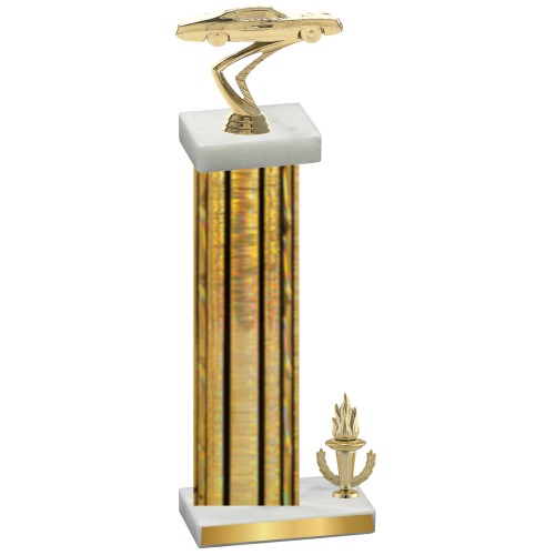 Accented Single Gold Glacier Victory Cars Trophy