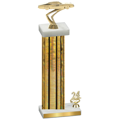 Accented Single Gold Glacier Year Cars Trophy