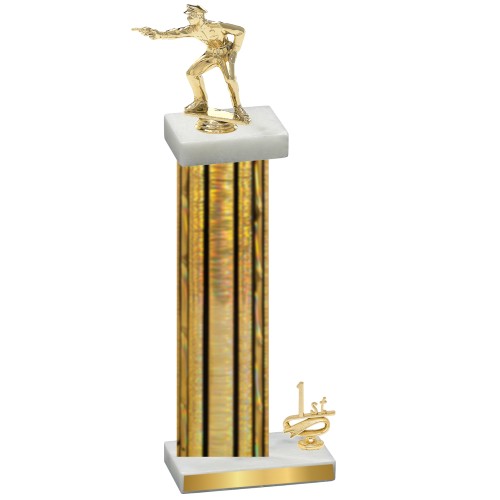 Accented Single Gold Glacier First Place Shooter Trophy