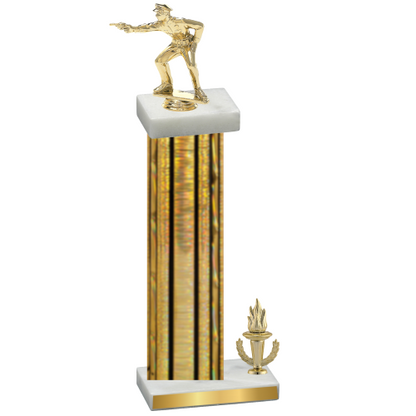 Accented Single Gold Glacier Victory Shooter Trophy