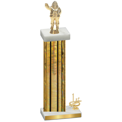 Accented Single Gold Glacier First Place Holiday Trophy