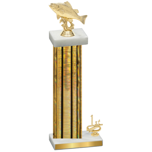 Accented Single Gold Glacier First Place Fishing Trophy