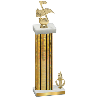 Accented Single Gold Glacier Victory Music Trophy