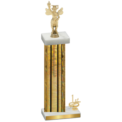 Accented Single Gold Glacier First Place Academics Trophy