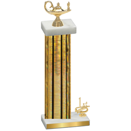 Accented Single Gold Glacier First Place Academics Trophy