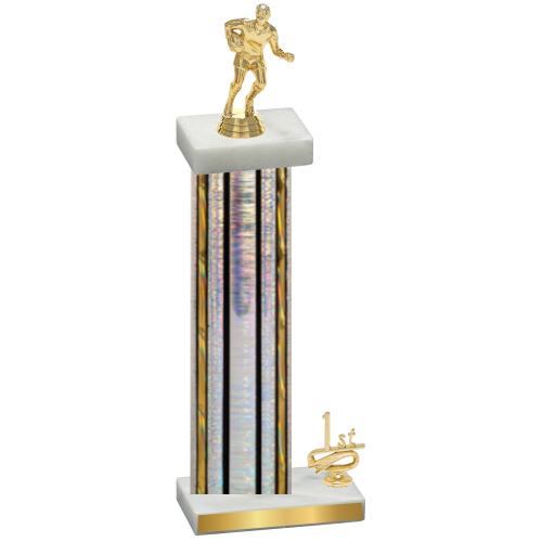 Accented Single Silver Glacier First Place Rugby Trophy